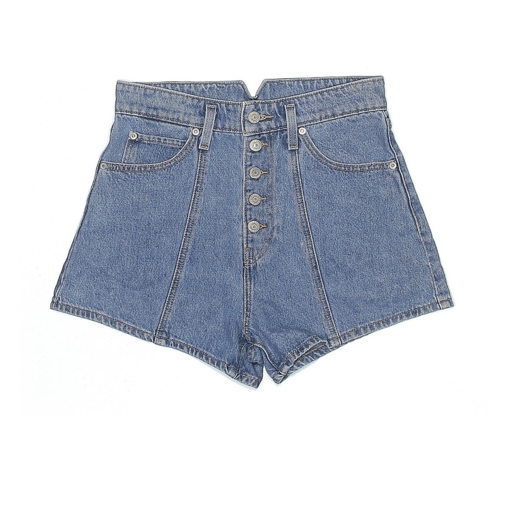 Levi's High-Waisted Blue Jean Shorts